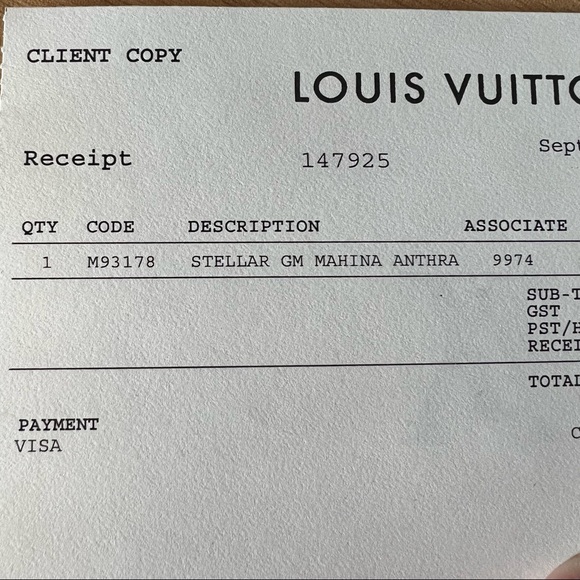 Authentic Louis Vuitton Mahina Stellar GM in Anthracite - Picture 16 of 16